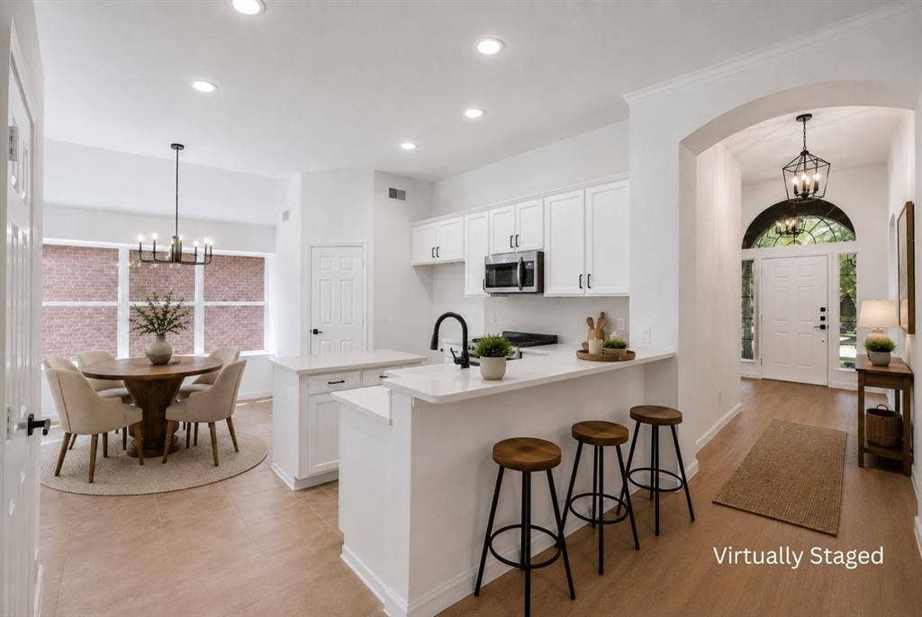 1687 Garrison Drive, Frisco, TX 75033 Virtually staged kitchen
