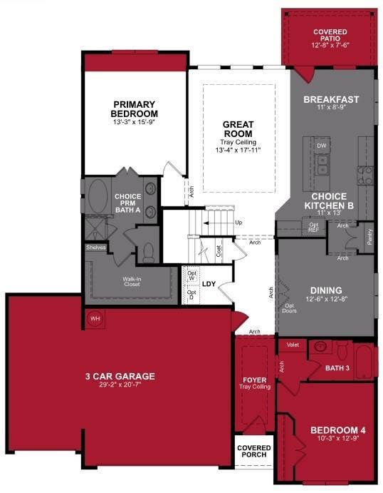 Beazer Homes at Goodland Avalon floorplan