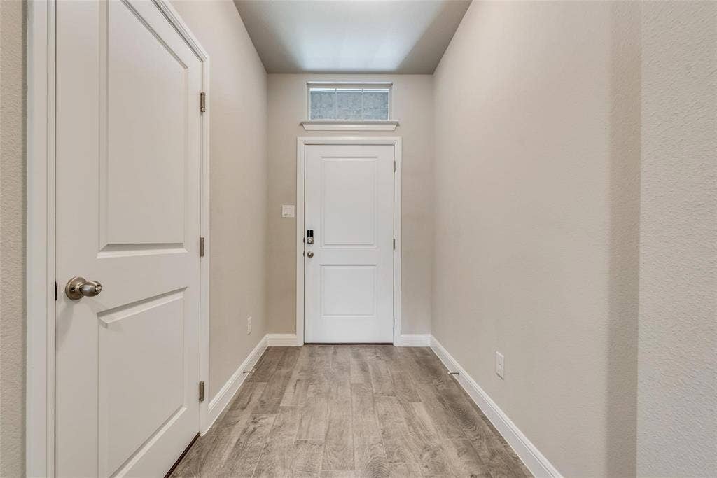 2441 Bellatrix Drive, Haslet, TX 76052 Doorway featuring light hardwood / wood-style floors