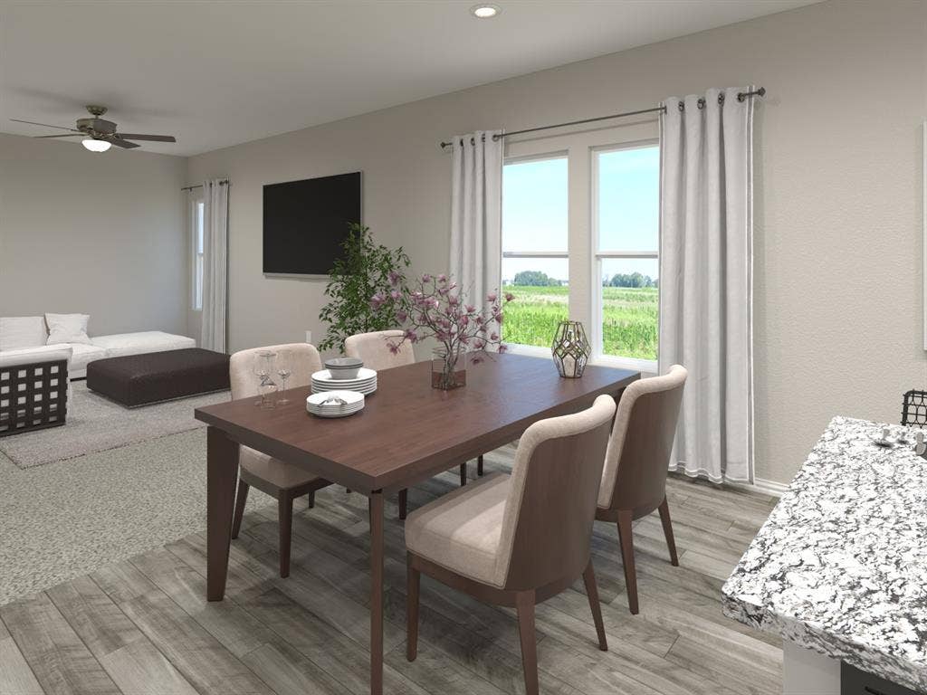 13235 Piney Woods Drive, Rowlett, TX 75089 Photo is not of the actual home, but is an inspirational photo of builder’s model home and may depict options, furnishings, and/or decorator features that are not included.