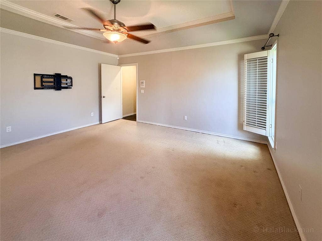 2304 Skipwith Drive, Plano, TX 75023 primary bedroom, has a door to patio