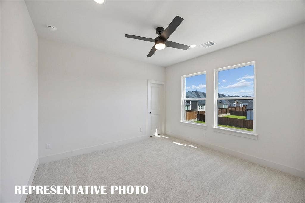 You'll find nicely sized secondary bedrooms in our Kimball plan.  REPRESENTATIVE PHOTO