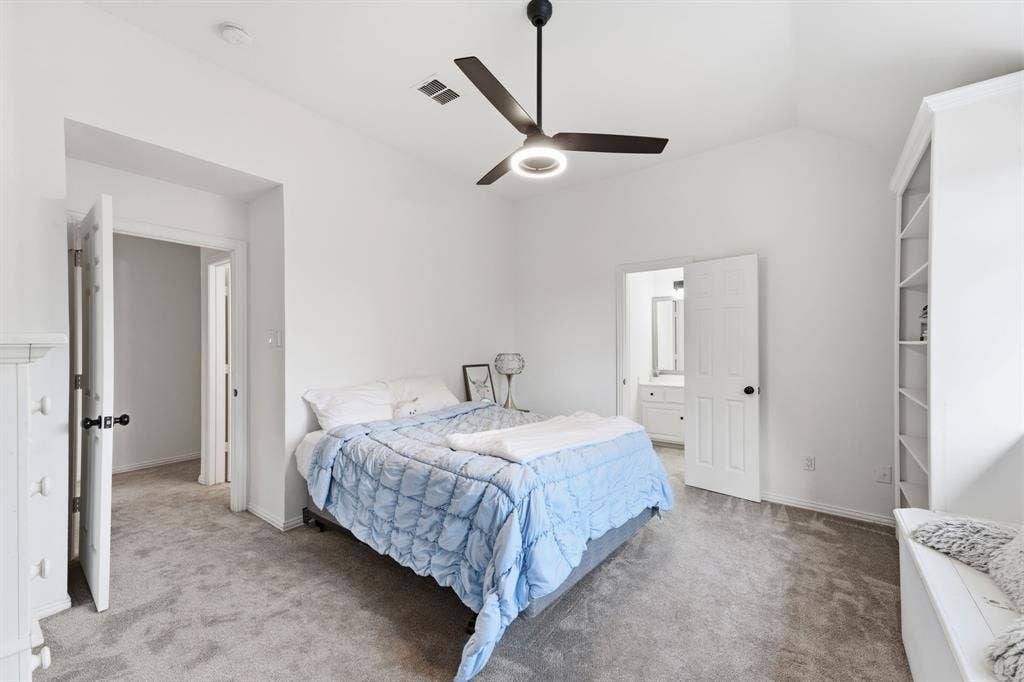 6416 Andora Drive, Plano, TX 75093 Bedroom 4, upstairs, walk-in-closet. Jack-n-jill bathroom.