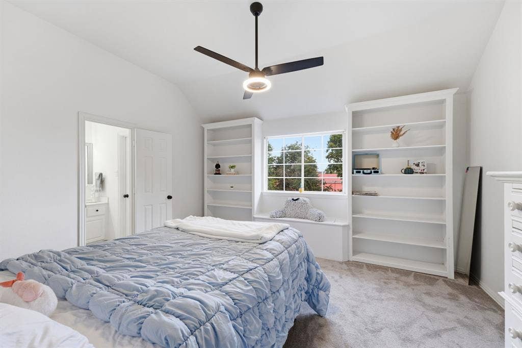 6416 Andora Drive, Plano, TX 75093 Bedroom 4, upstairs, walk-in-closet. Jack-n-jill bathroom.