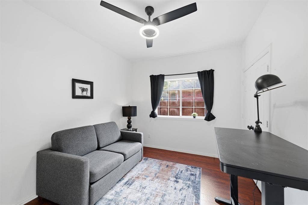 6416 Andora Drive, Plano, TX 75093 Bedroom 2, downstairs, full bathroom with stand up shower next door.