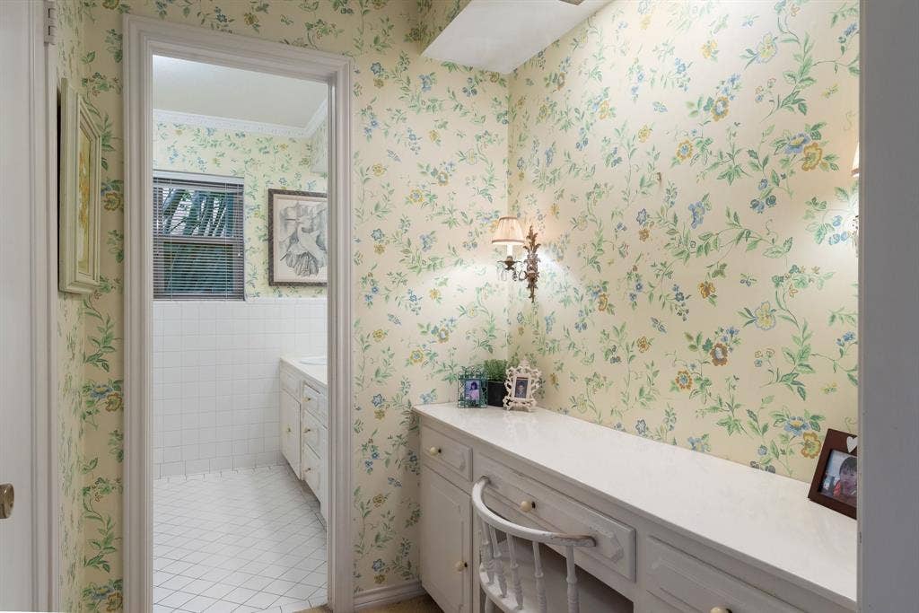 6950 Midcrest Drive, Dallas, TX 75254 Primary Bathroom with vanity area.
