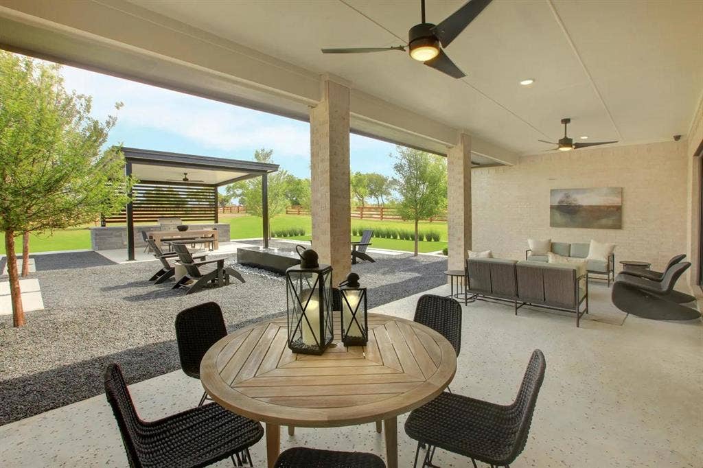 3000 Creek Meadow Lane, Northlake, TX 76226 The Grandview Outdoor Living Area