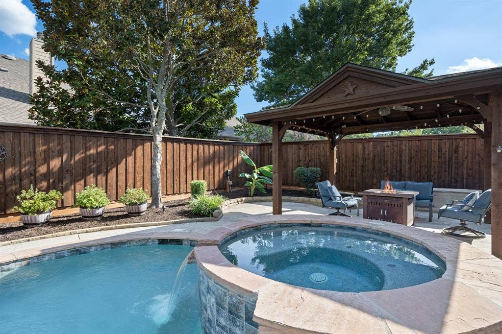 2501 Kentmere Lane, McKinney, TX 75072 Pool & Spa with outdoor living areas