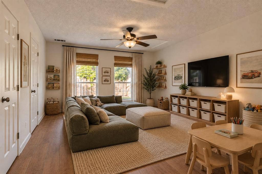 12 States Avenue, Midlothian, TX 76065 Bonus room virtually staged as a play/family room!