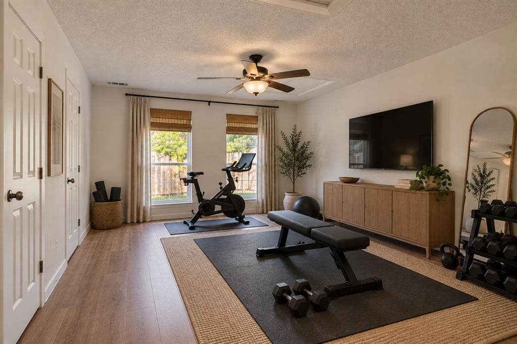 12 States Avenue, Midlothian, TX 76065 Bonus room virtually staged as a home gym!