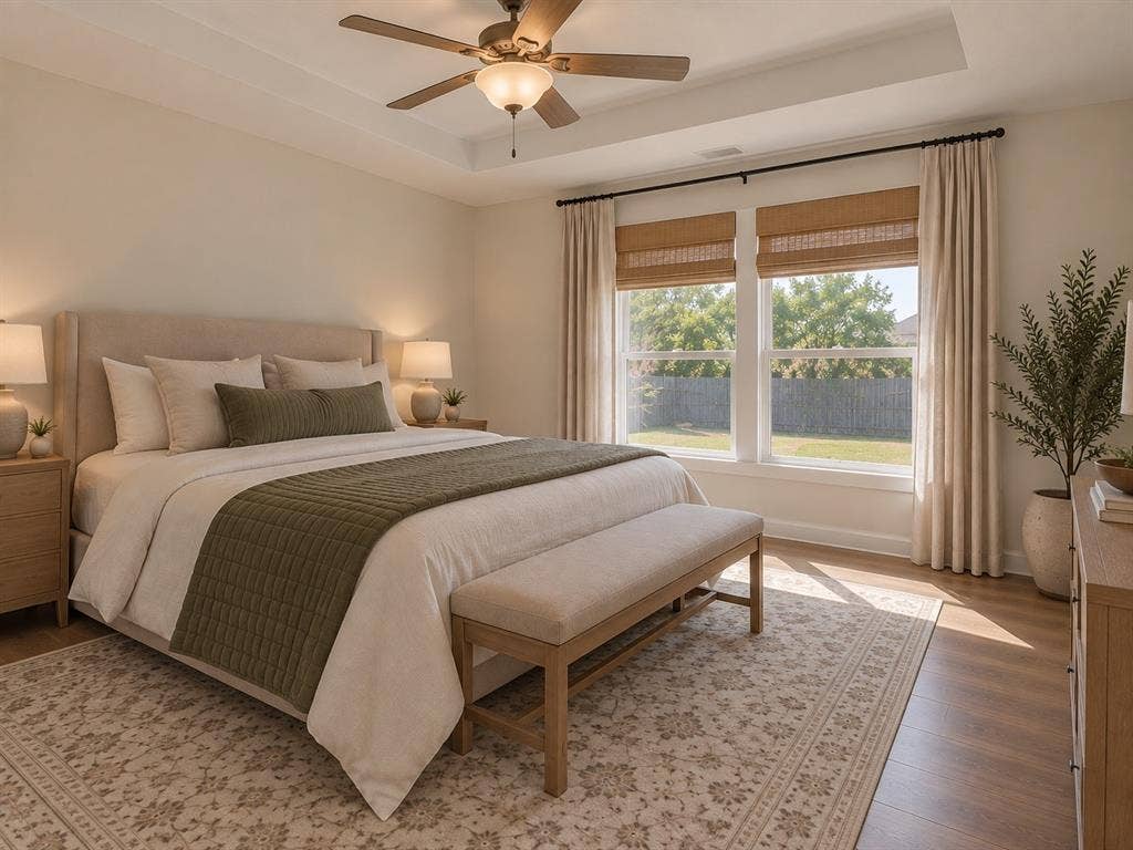 12 States Avenue, Midlothian, TX 76065 Digitally staged primary bedroom!