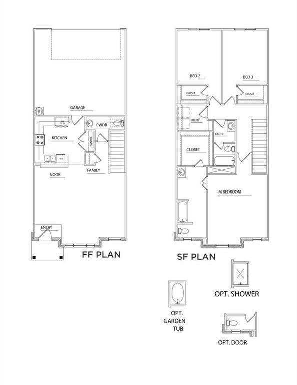 264 Territory, #24, Fort Worth, TX 76120 Crockett Floorplan