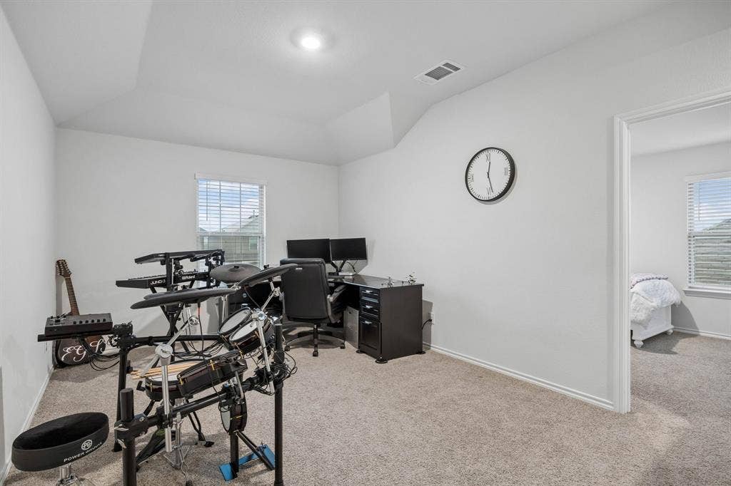 3719 Mildren Bend, Crandall, TX 75114 The upstairs game room is currently a home office