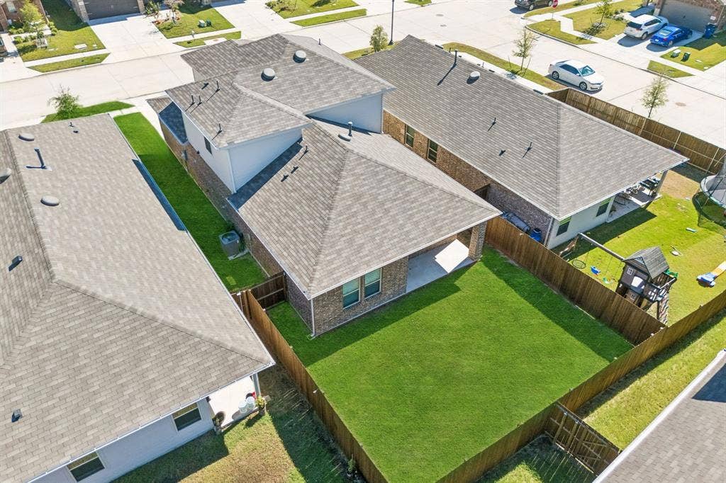 3719 Mildren Bend, Crandall, TX 75114 Aerial view of the back yard