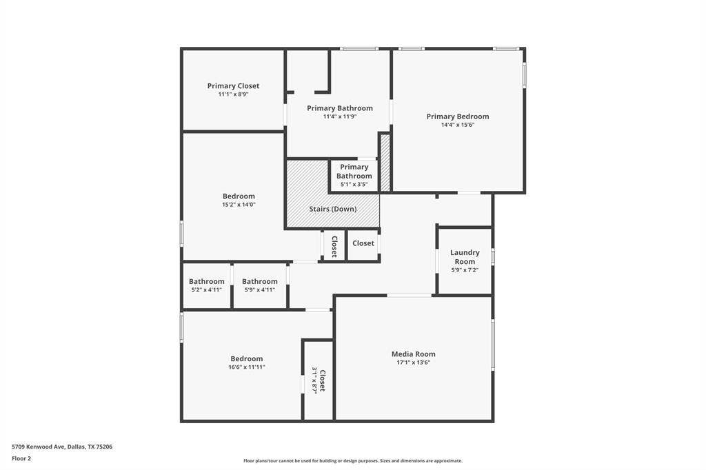 5709 Kenwood Avenue, Dallas, TX 75206 Floor plan