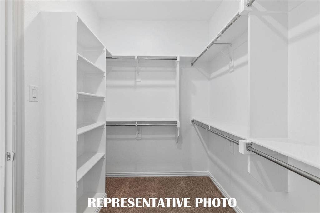 1028 Stockton Drive, Allen, TX 75013 A dream owner's closet in a dreamy owner's suite! REPRESENTATIVE PHOTO