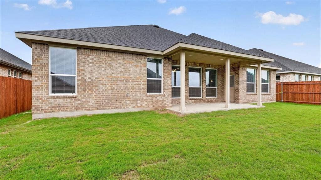 4939 SIMMENTAL Drive, Arlington, TX 76001 Rear Elevation - All Home and community information, including pricing, included features, terms, availability and amenities, are subject to change at any time without notice or obligation. All Drawings, pictures, photographs, video, square footages, floor plans, elevations, features, colors and sizes are approximate for illustration purposes only and will vary from the homes as built.