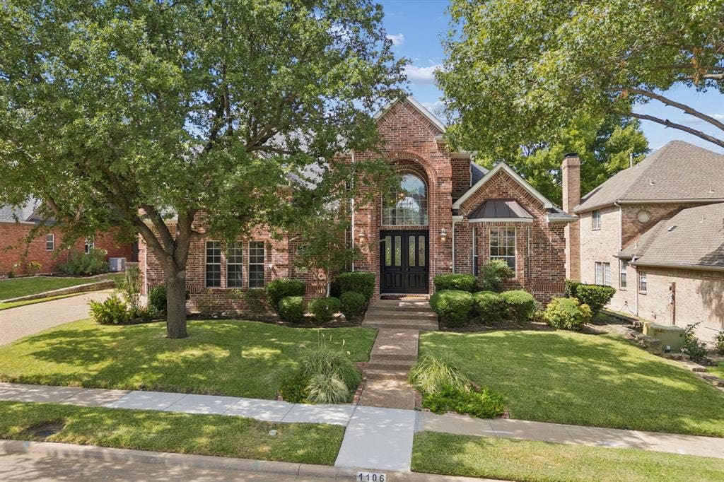 1106 Hills Creek Drive, McKinney, TX 75072 This stunning 4 bedroom home with 3-car garage backs to The Hills Country Club Golf Course.