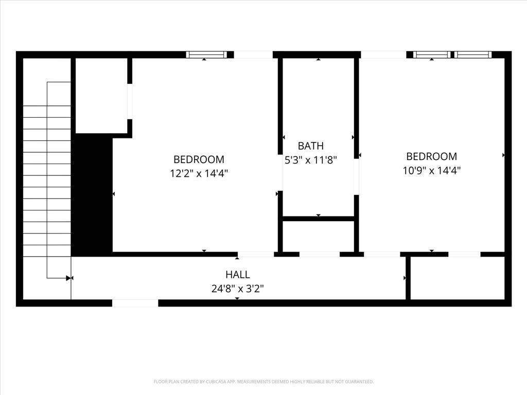 1312 Chippewa Drive, Plano, TX 75093 Upstairs layout with two bedrooms, walk-in closets and a shared Jack-and-Jill bath.