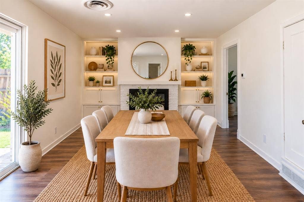 8708 Flicker Lane, Dallas, TX 75238 virtually staged dining room