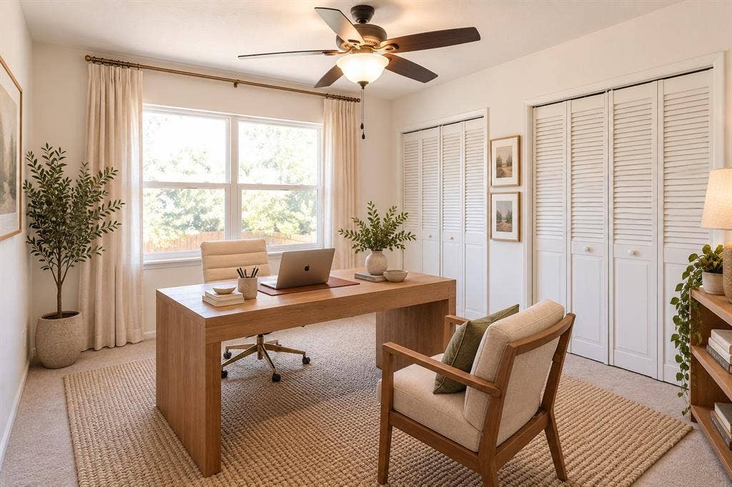 8708 Flicker Lane, Dallas, TX 75238 additional bedroom virtually staged as office