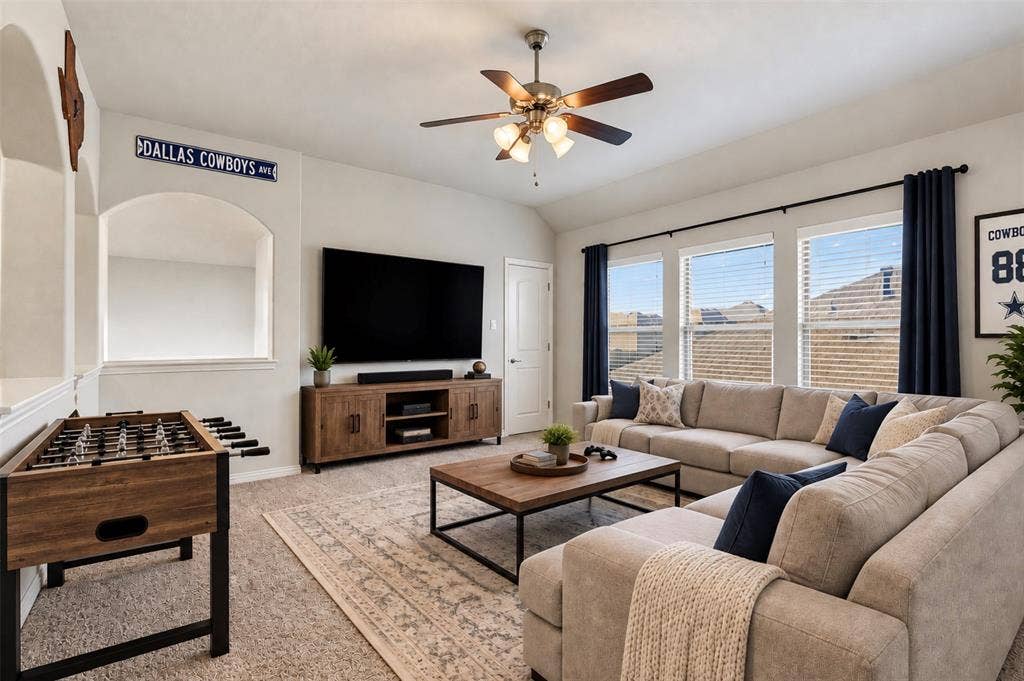 Virtually Staged Game Room
