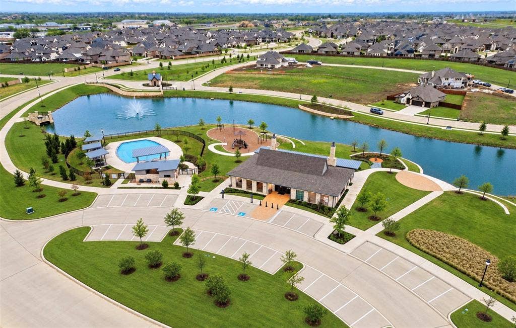 Aerial View of Club House and Community Pool