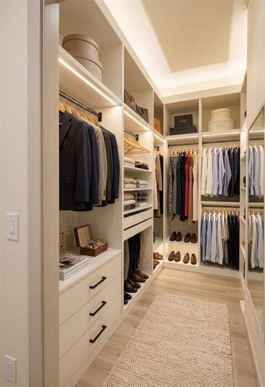 4909 Elysian Street, #D, Houston, TX 77009 Virtually Staged Closet