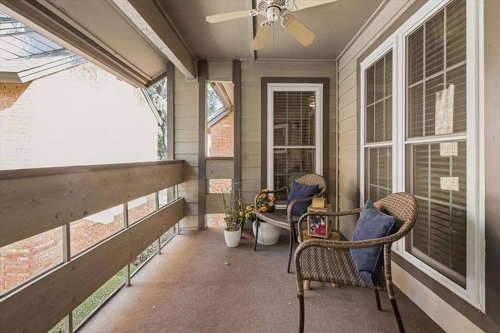 Private Balcony,  plus storage closet