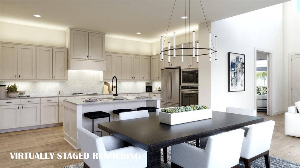 15837 Rue Drive, Frisco, TX 75033 Space, storage and style...this dream kitchen has it all! VIRTUALLY STAGED RENDERING