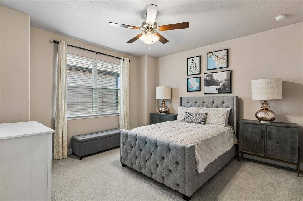 3707 Roth Drive, McKinney, TX 75071 Spacious Bedroom #3 upstairs features walk in closet