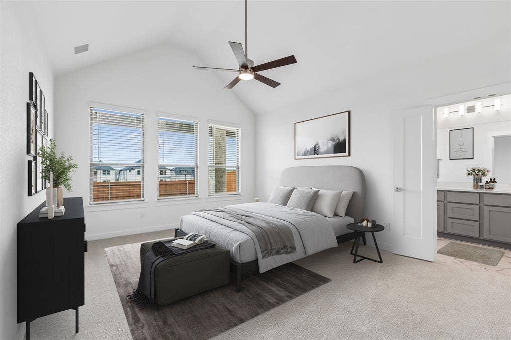 4612 Carina Road, McKinney, TX 75071 Primary Suite in the Claret home plan – REPRESENTATIVE PHOTO