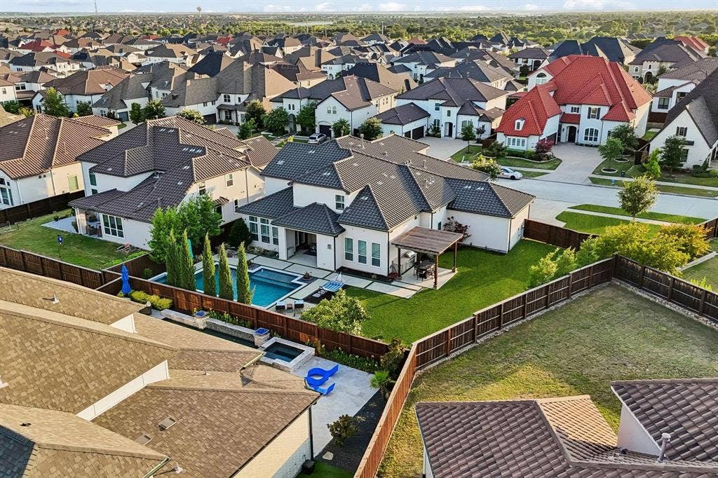 7342 Shoestring Drive, Frisco, TX 75036 Aerial View