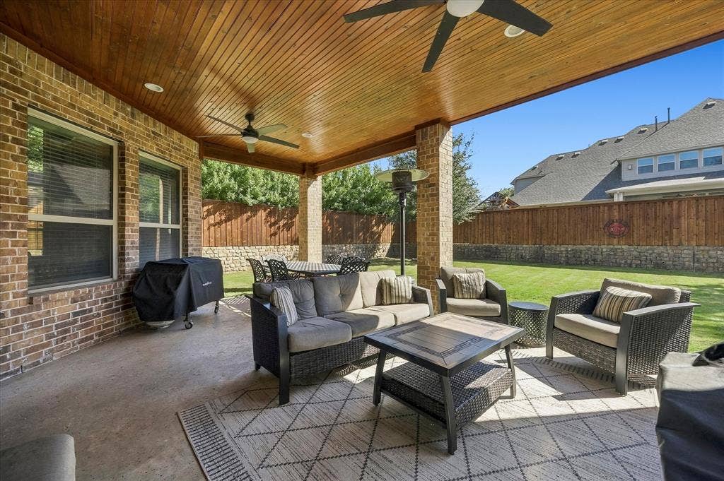 Oversized covered patio