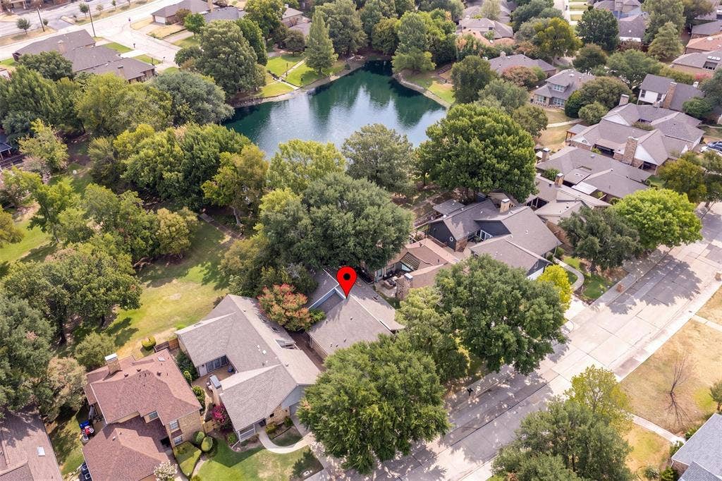 2713 Belmeade Drive, Carrollton, TX 75006 Aerial view of the home.