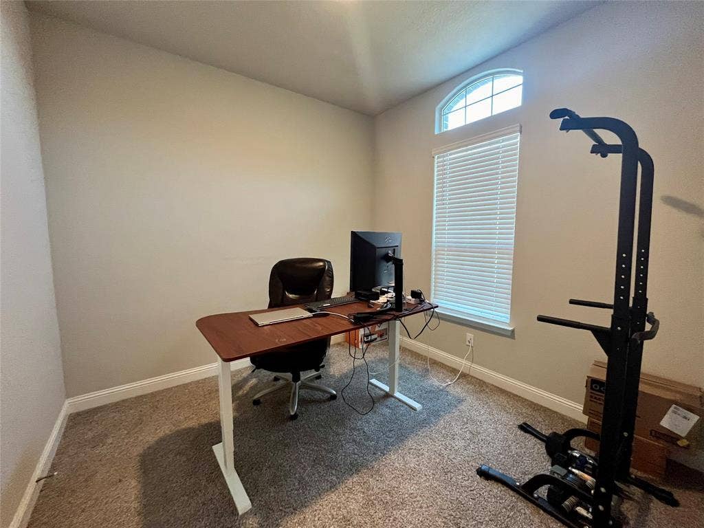 3636 Wintergreen Street, Grand Prairie, TX 76065 Window with arched transom and blinds