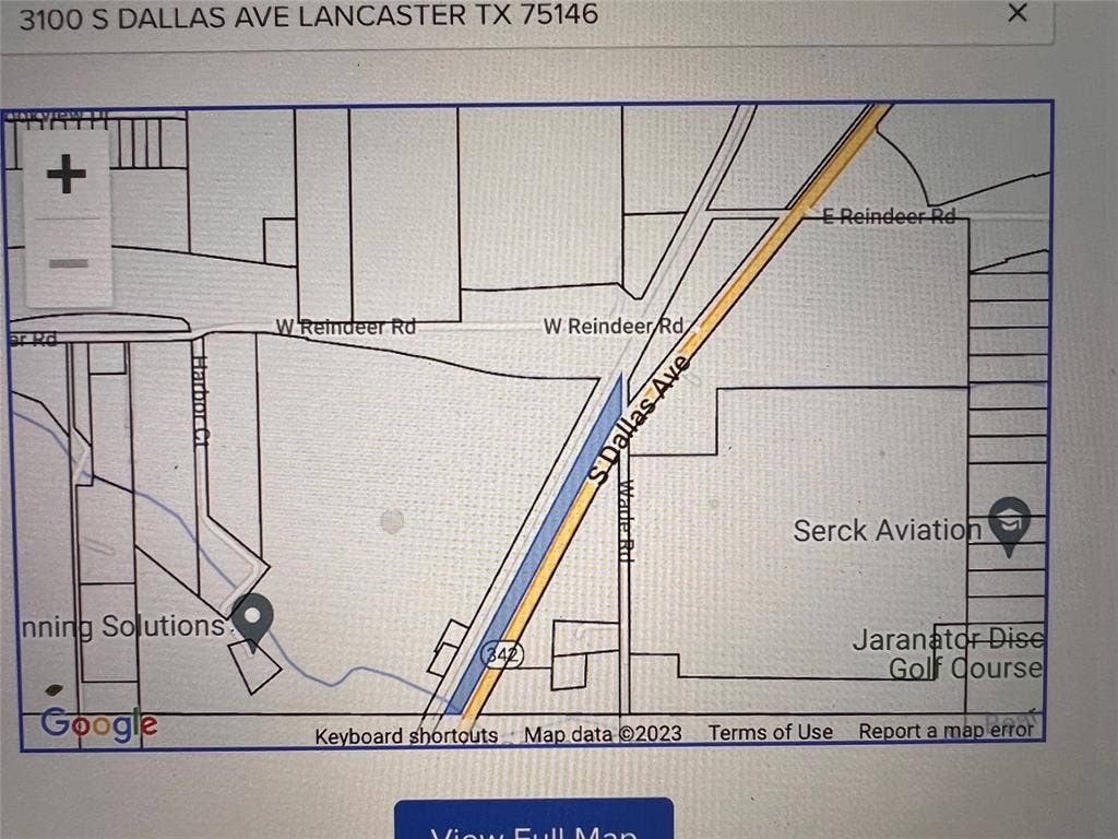 3100 S Dallas Avenue, Lancaster, TX 75146 Shape of the Land. Widest area at Wade Road
