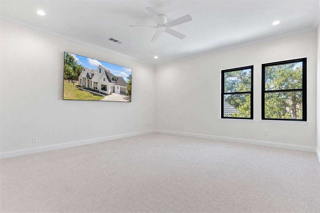 Upstairs Media/Game Room (virtually removed furnishings)