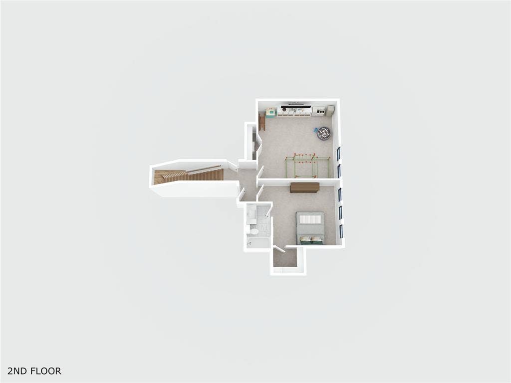 Upstairs 3D Floor Plan