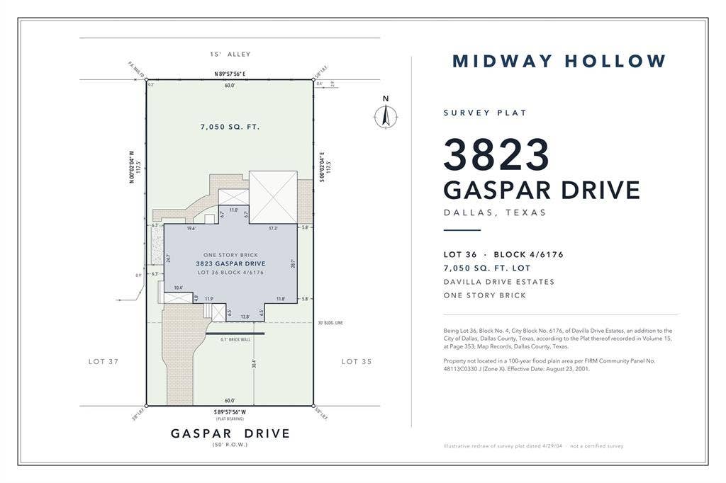 3823 Gaspar Drive, Dallas, TX 75220 3823 Gaspar Drive, Dallas, TX 75220