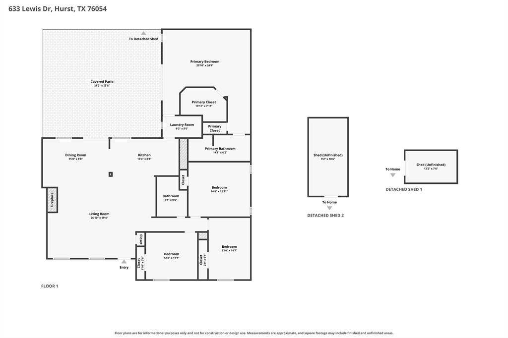 633 Lewis Drive, Hurst, TX 76054