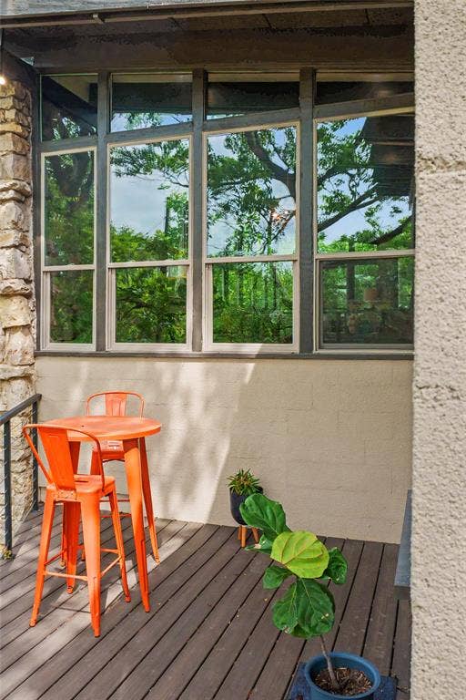 11737 Rogue Way, Dallas, TX 75218 Treetop balcony, ready for morning coffee