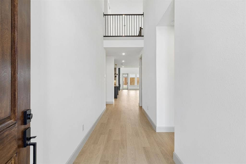 2624 Radiant Way, Celina, TX 75009 Featuring sight lines from the front through to the rear of the home and ample wall space to display art work, our Tristan plan offers the ideal entry area for you to welcome friends and family into your dream home!