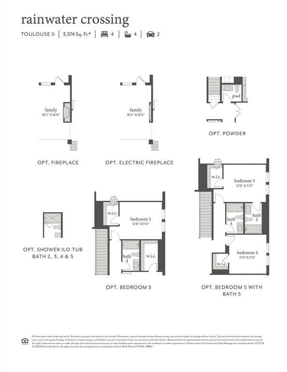 2612 Radiant Way, Celina, TX 75009 This outstanding home features elevation A, electric fireplace, shower ILO tub for bath 2, 5th bed & bath plus so much more!