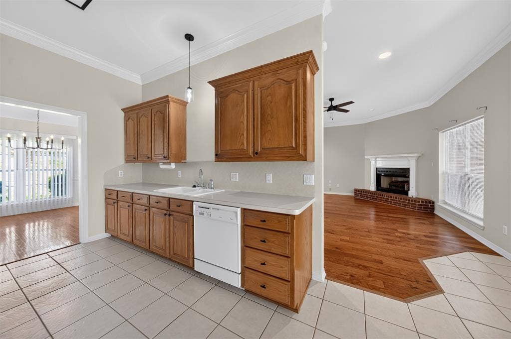 202 Northcreek Drive, Chandler, TX 75758 View of Kitchen on the Sink and Dishwasher side.