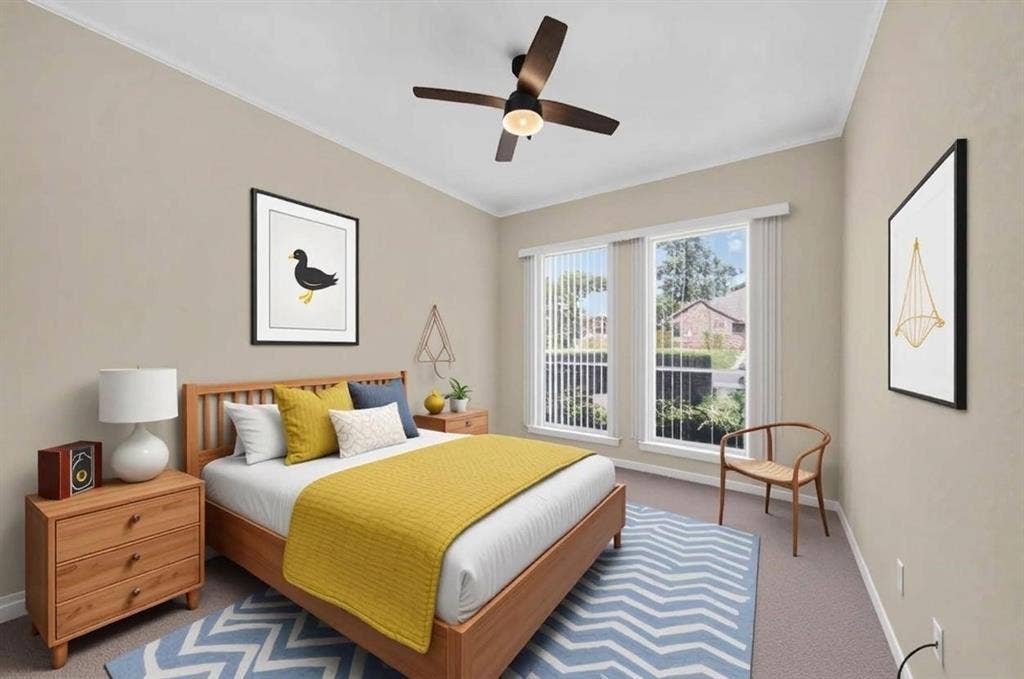 202 Northcreek Drive, Chandler, TX 75758 Staged Bedroom