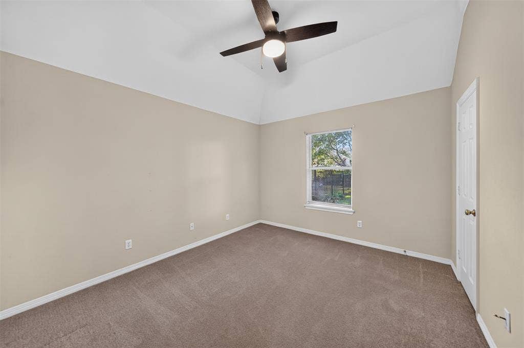 202 Northcreek Drive, Chandler, TX 75758 Bedroom on Back of Home overlooking the backyard.