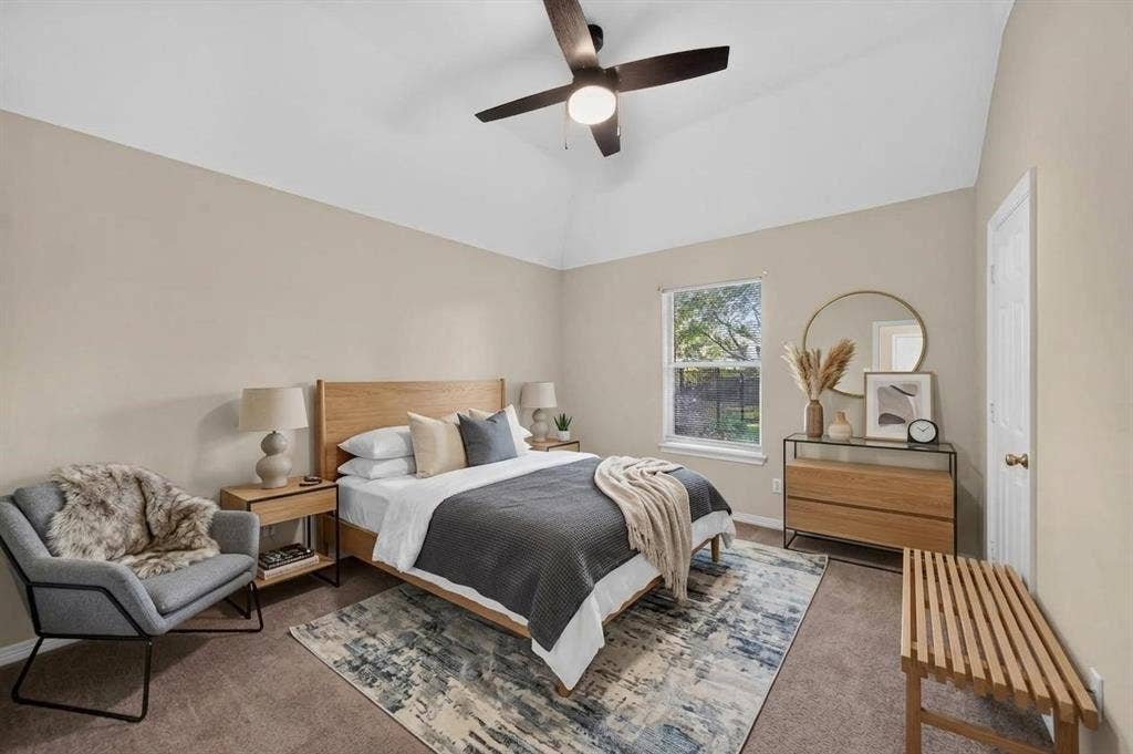 202 Northcreek Drive, Chandler, TX 75758 Staged Back Bedroom