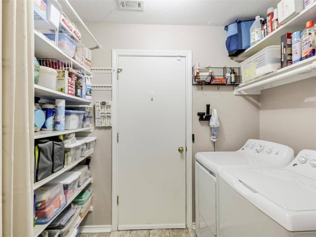 2109 Lilac Circle, McKinney, TX 75071 Plenty of shelving in this laundry room