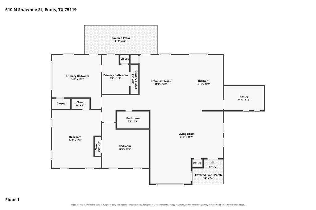 610 N Shawnee Street, Ennis, TX 75119 610 N Shawnee Street, Ennis, TX 75119